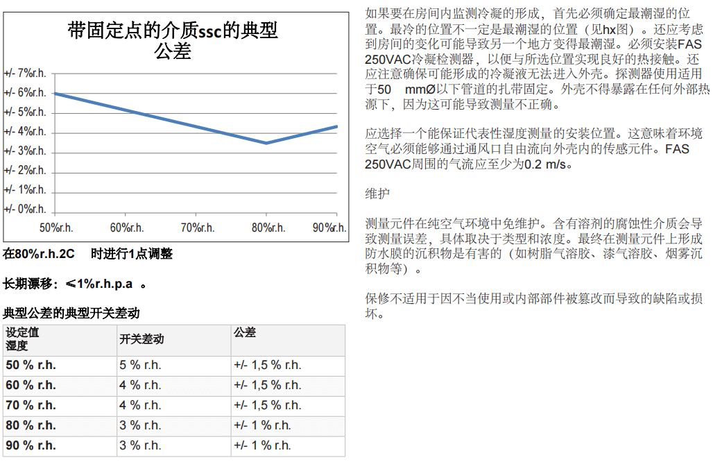 蓋加美Galltec+mela FAS 250VAC冷凝探測器參數(shù)